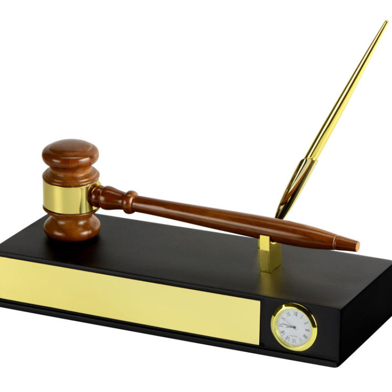 Настольный прибор «Финансовый директор», коричневый/золотистый (Р)