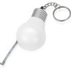 Брелок-рулетка для ключей "Лампочка", белый/серебристый