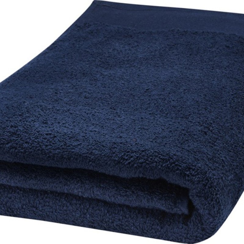 Полотенце для ванны Ellie из хлопка плотностью 550 г/м2 и размером 70x140 см, темно-синий