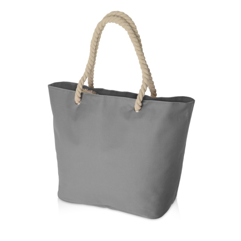 Сумка «Seaside» для шопинга и пляжа с широким дном, серый