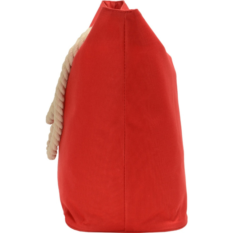 Сумка «Seaside» для шопинга и пляжа с широким дном, красный