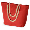 Сумка «Seaside» для шопинга и пляжа с широким дном, красный
