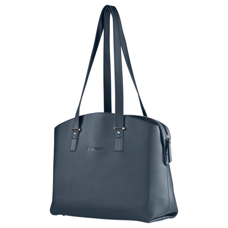 Сумка женская WENGER RosaElli с карманом для ноутбука 14", синяя, полиэстер, 37 x29x19 см Сумка женская WENGER RosaElli с карманом для ноутбука 14", синяя, полиэстер, 37 x29x19 см
