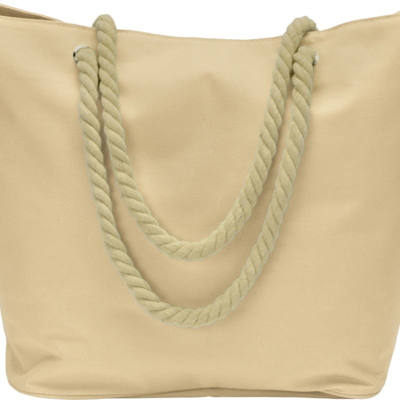 Сумка «Seaside» для шопинга и пляжа с широким дном, натуральный