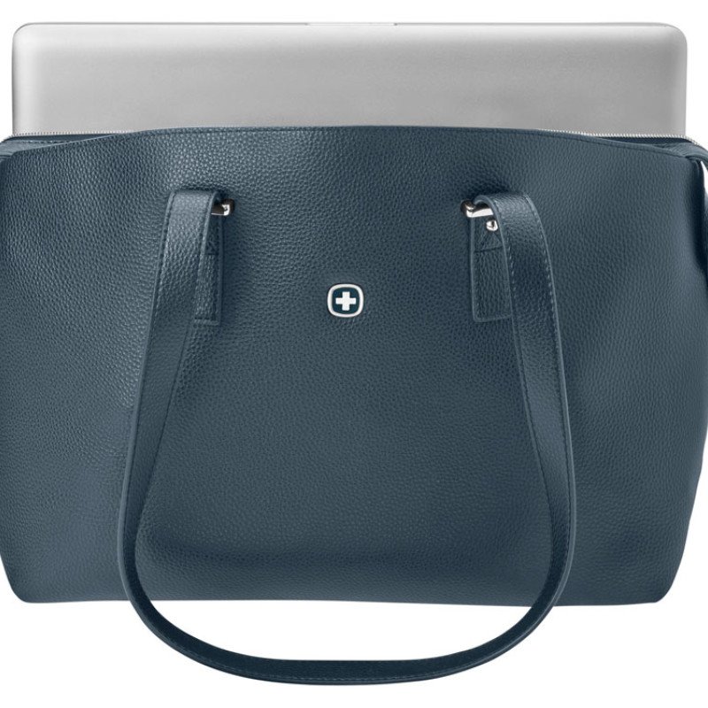 Сумка женская WENGER RosaElli с карманом для ноутбука 14", синяя, полиэстер, 37 x29x19 см Сумка женская WENGER RosaElli с карманом для ноутбука 14", синяя, полиэстер, 37 x29x19 см