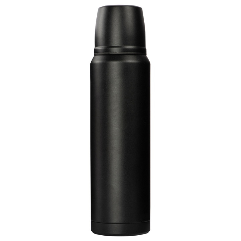 Термос с чашей и двойными медными стенками "Stern", 1 л, черный (Р)