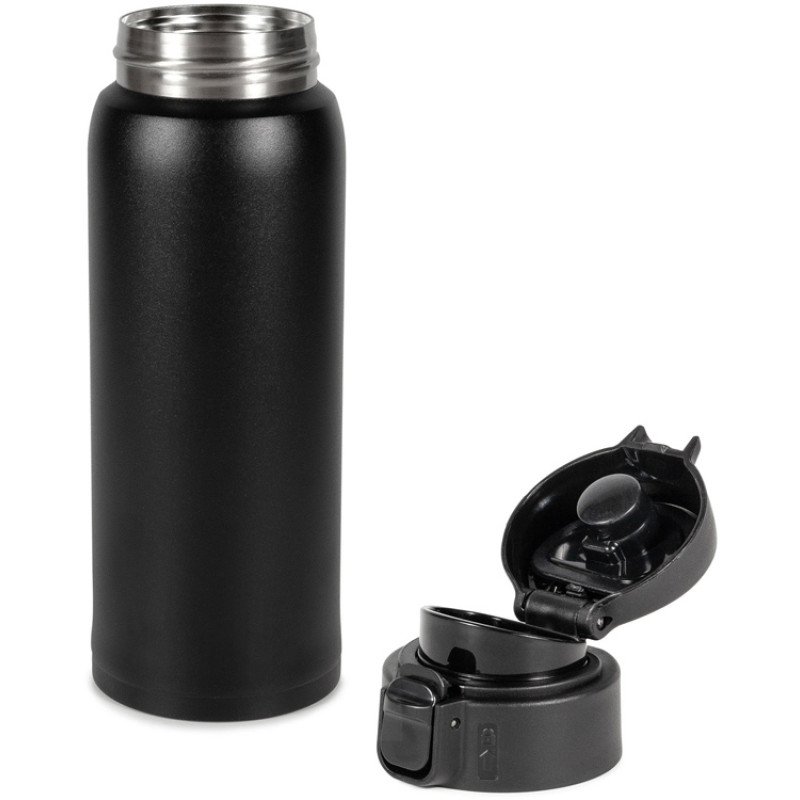 Термокружка Relaxika 701 (0,48 литра), черная (без лого)