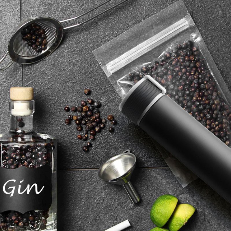 Термос SKINNY MINI, черный