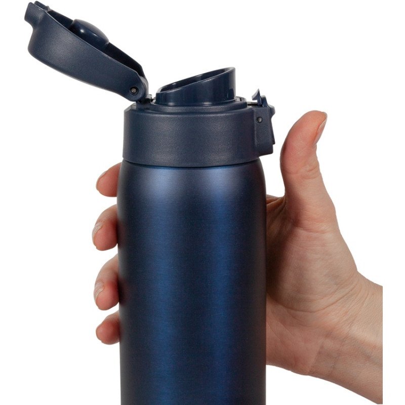 Термокружка Relaxika 701 (0,48 литра), синяя (без лого)