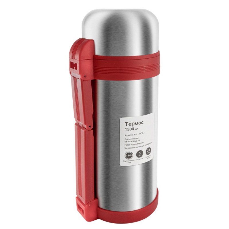 Термос универсальный (для еды и напитков) Relaxika 201, 1500 мл, стальной