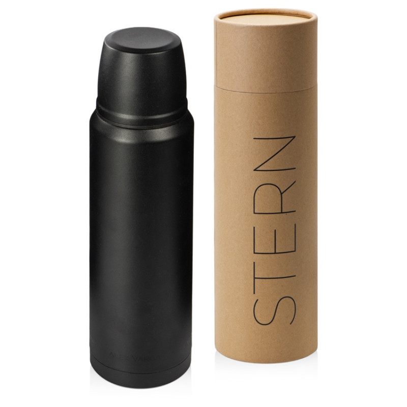 Термос с чашей и двойными медными стенками "Stern", 1 л, черный Термос с чашей и двойными медными стенками "Stern", 1 л, черный