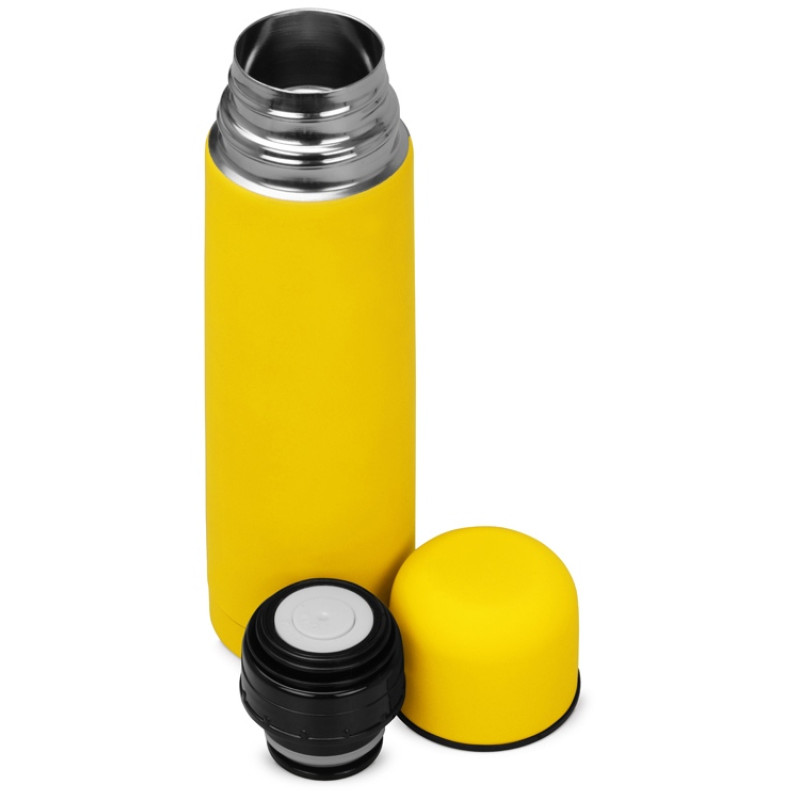 Термос «Ямал Soft Touch» с чехлом, 500мл, желтый (P)