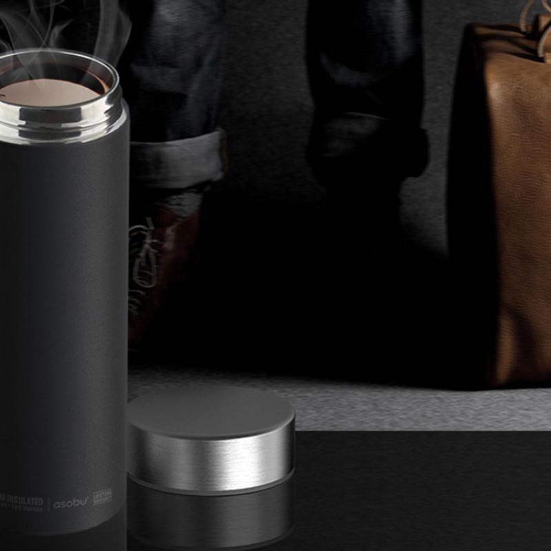 Термос LE BATON, серебристый (P)