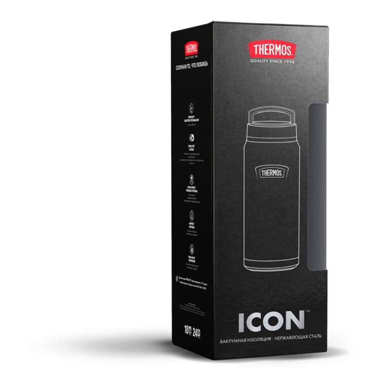 Термос из нерж. стали тм THERMOS IS-212 GT 1.2L, темно-серый