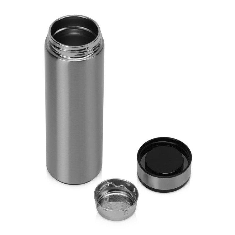 Термос «Confident Metallic» 420мл, серебристый