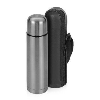 Термос «Ямал» с чехлом, 500мл, серебристый