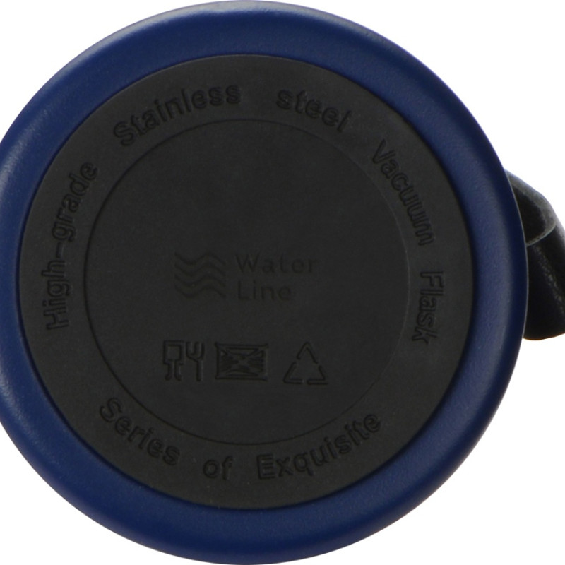 Вакуумный термос "Story" c покрытием powder, темно-синий