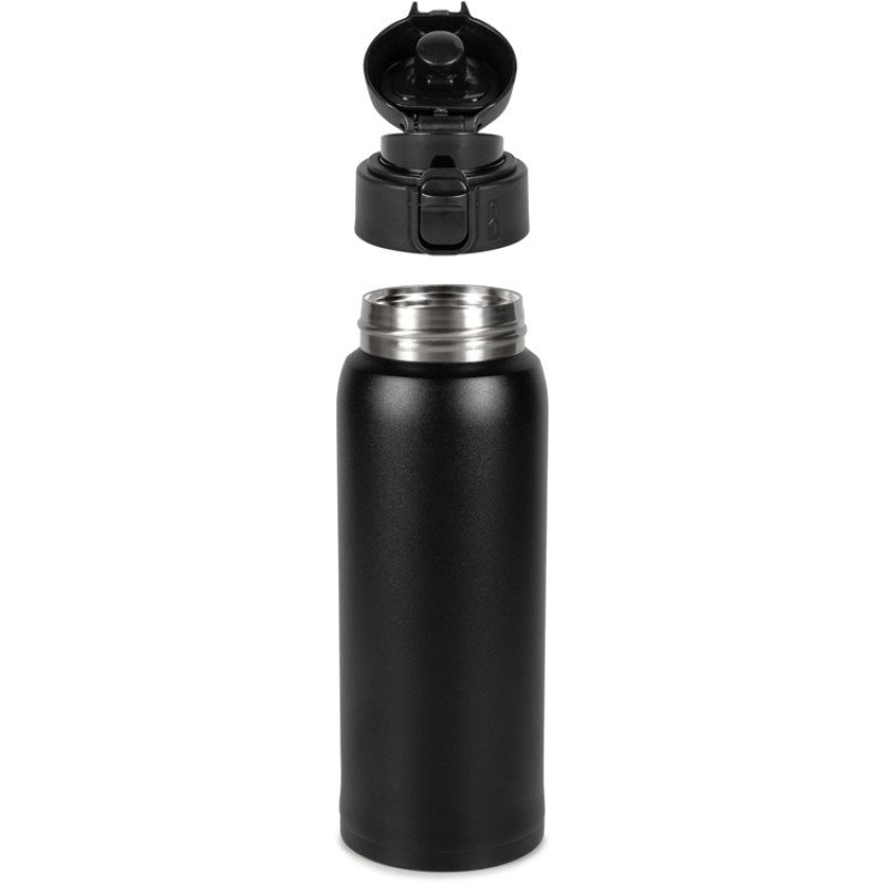 Термокружка Relaxika 701 (0,48 литра), черная (без лого)