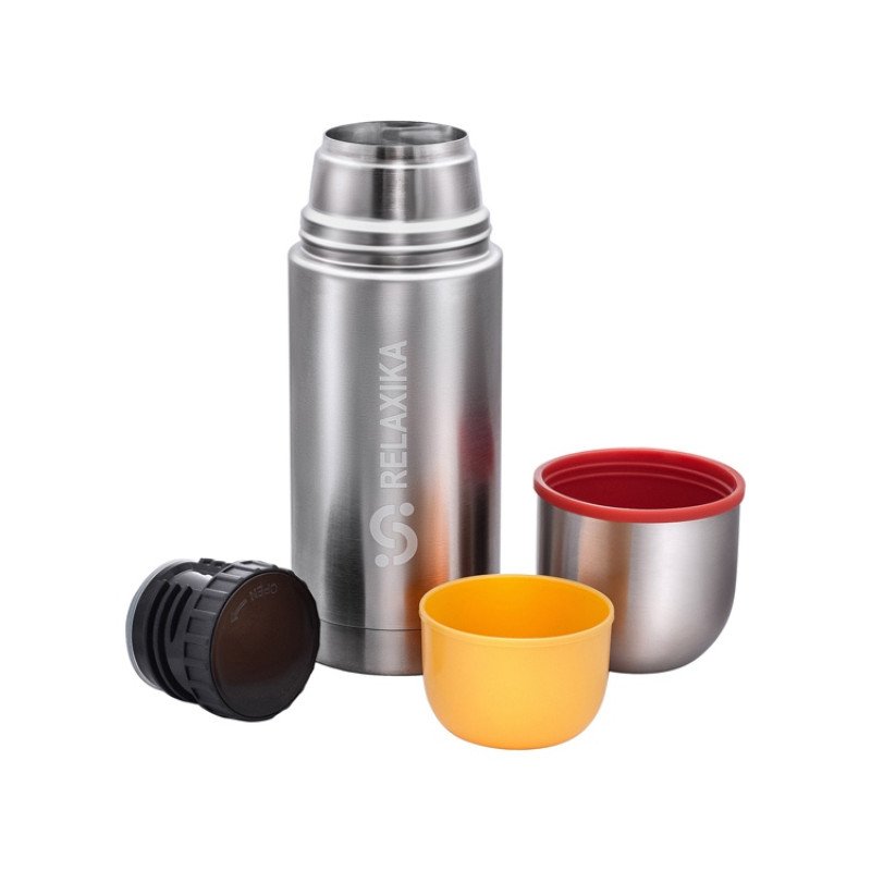 Термос Relaxika 102, 2 чашки, 500 мл, стальной