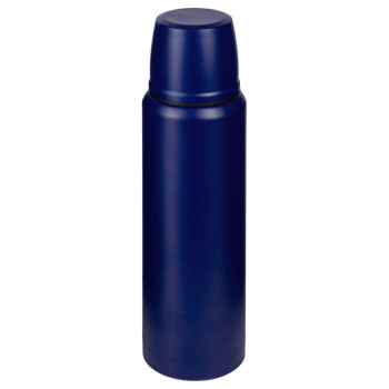 Термос с чашей и двойными медными стенками "Stern", 1 л, темно-синий