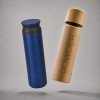 Вакуумный термос "Powder" 500 мл, тубус, темно-синий