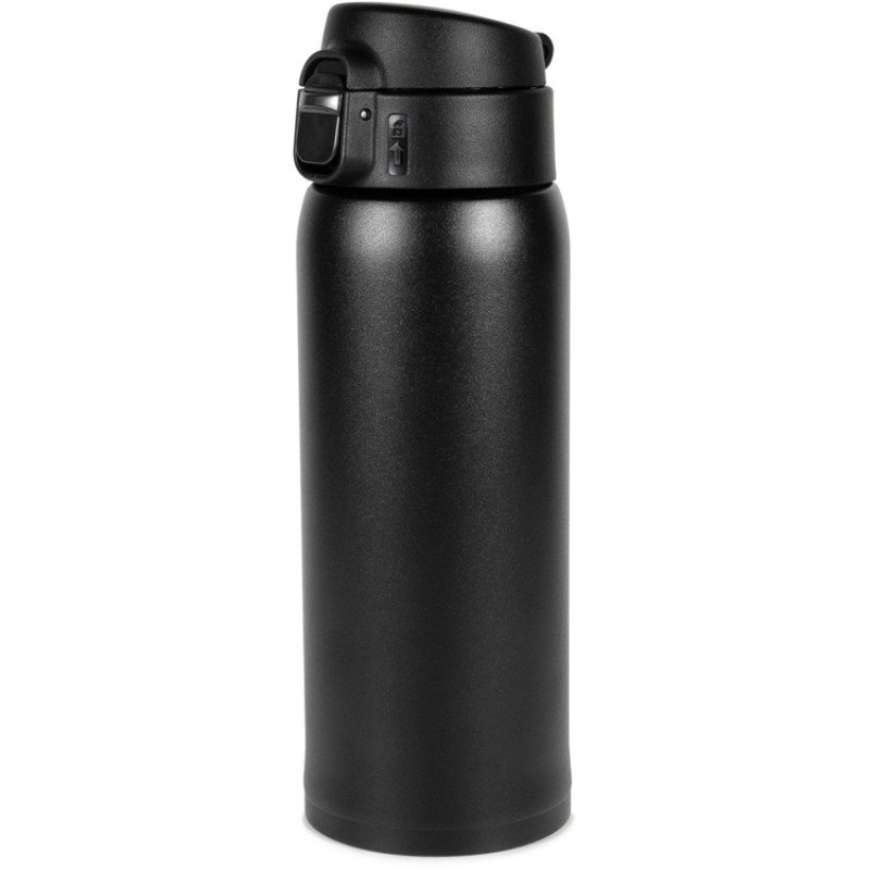 Термокружка Relaxika 701 (0,48 литра), черная (без лого)