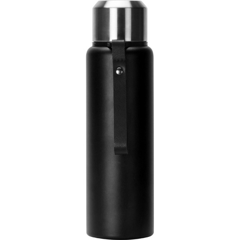 Вакуумный термос "Story" c покрытием powder, черный