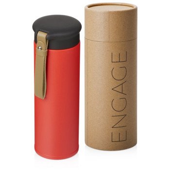 Вакуумный термос «Engage», 450 мл, тубус, красный