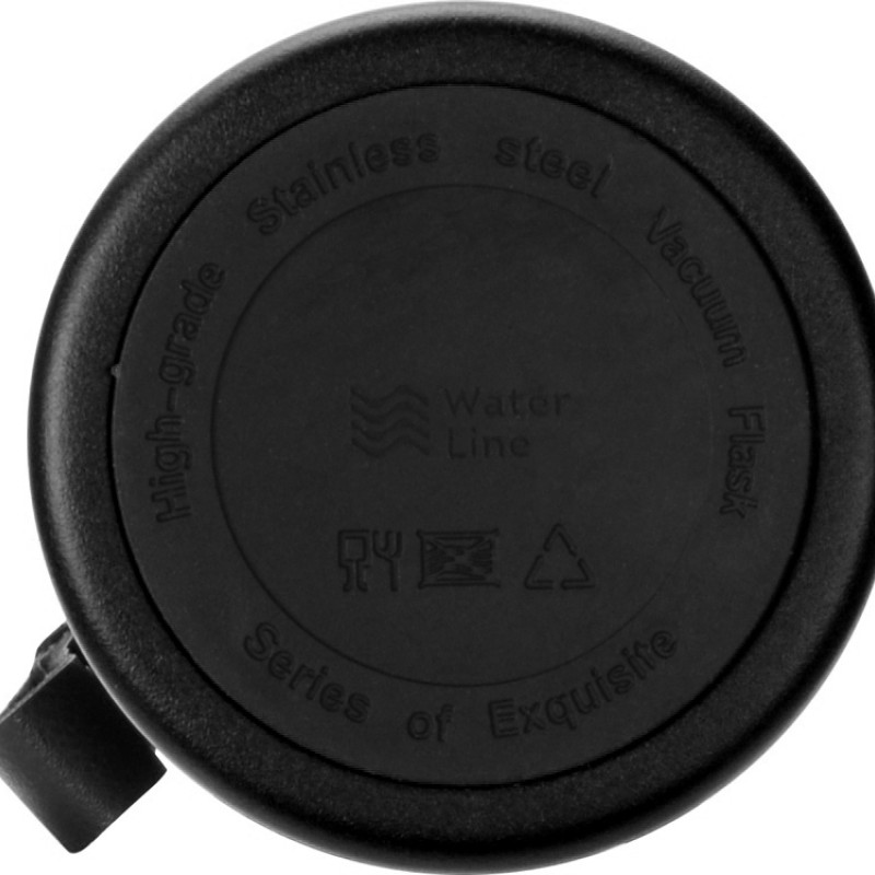 Вакуумный термос "Story" c покрытием powder, черный