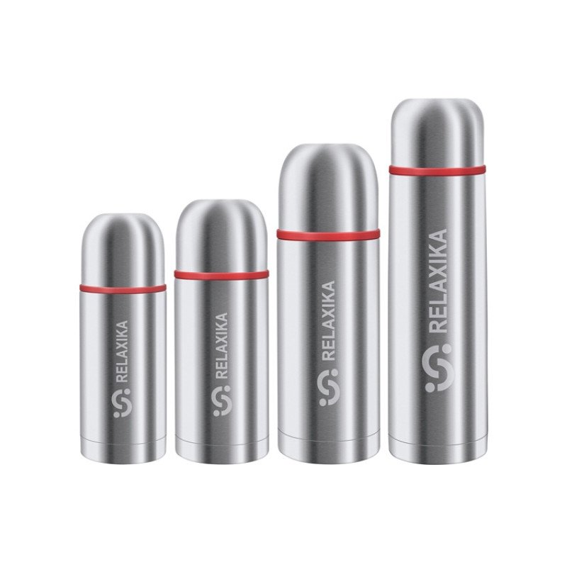 Термос Relaxika 102, 2 чашки, 500 мл, стальной