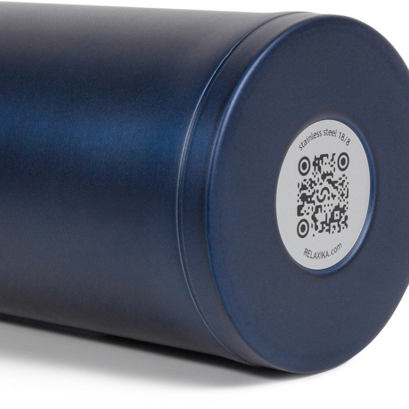 Термокружка Relaxika 701 (0,48 литра), синяя (без лого)