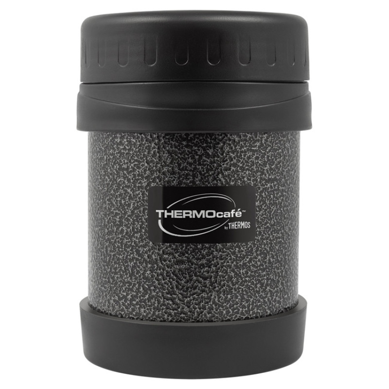 Термос из нерж. стали для еды тм ThermoCafe HAMJNL-350FJ Hammertone Coating, 0.35L, серый