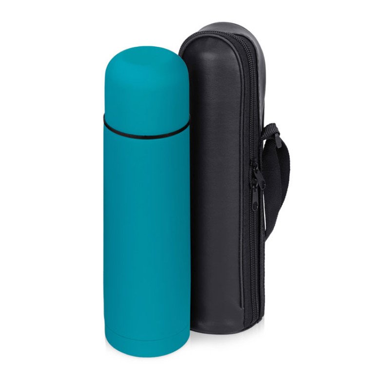 Термос «Ямал Soft Touch» с чехлом, 500мл, бирюзовый Термос «Ямал Soft Touch» с чехлом, 500мл, бирюзовый