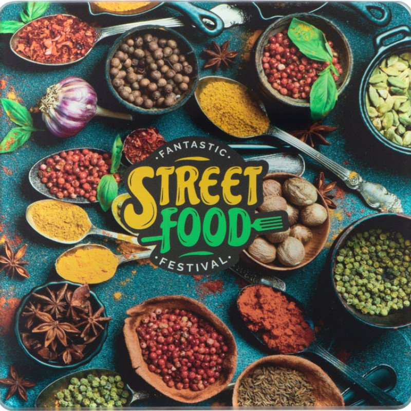 Набор для сыра Dorblue из стеклянной доски и вилки с ножом