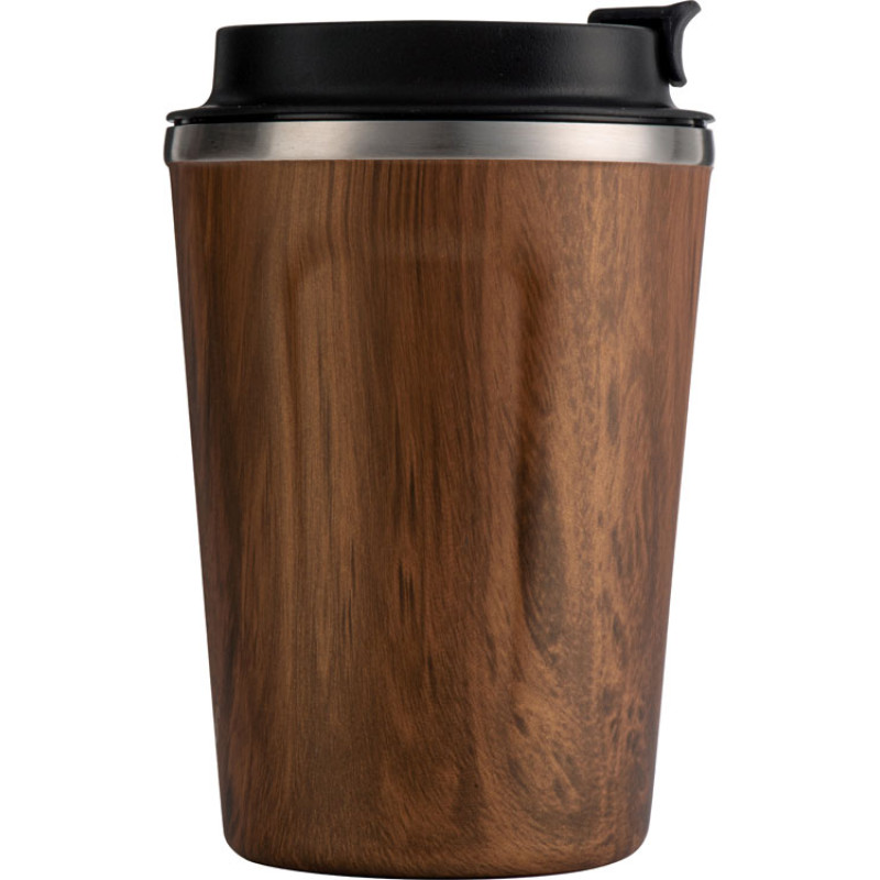 Термокружка CAFe COMPACT, 380 мл, wood