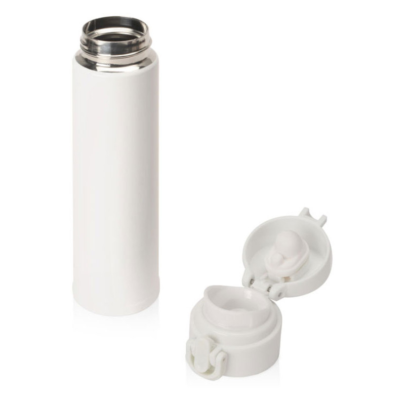 Вакуумная герметичная термокружка «Inter», белый, нерж. сталь (Р)