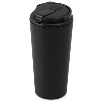 Термокружка с трубочкой «Moment Straw», 350 мл, черный