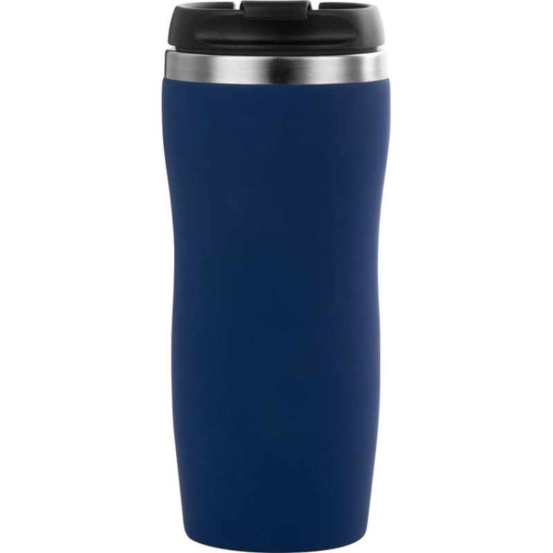 Термокружка "Mony Steel" 350 мл, soft touch, темно-синий