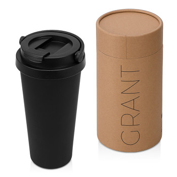 Термокружка Grant, 473мл, тубус, черный