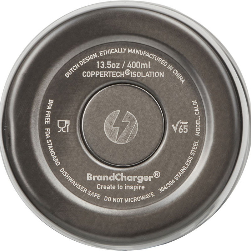 Вакуумная термокружка с медной изоляцией «Calix», 400 мл, серый