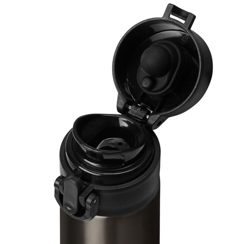 Вакуумная герметичная термокружка «Inter», темно-серый, нерж. сталь