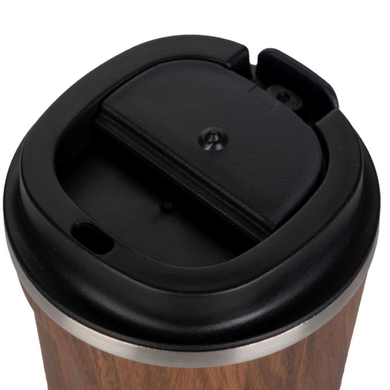 Термокружка CAFe COMPACT, 380 мл, wood