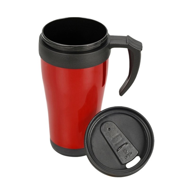 Кружка с термоизоляцией "Silence" 350мл, красный