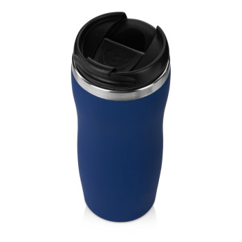 Термокружка "Mony Steel" 350 мл, soft touch, темно-синий