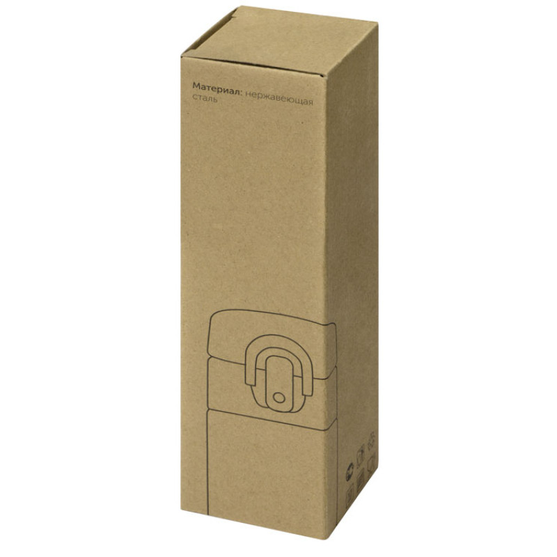 Вакуумная герметичная термокружка «Inter», белый, нерж. сталь (Р)