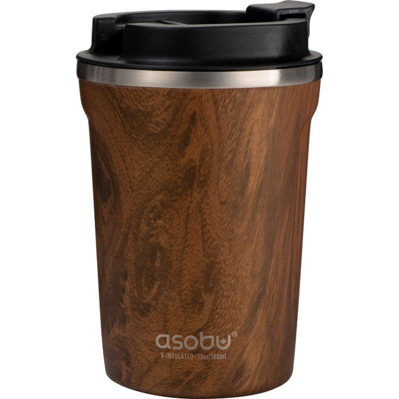 Термокружка CAFe COMPACT, 380 мл, wood