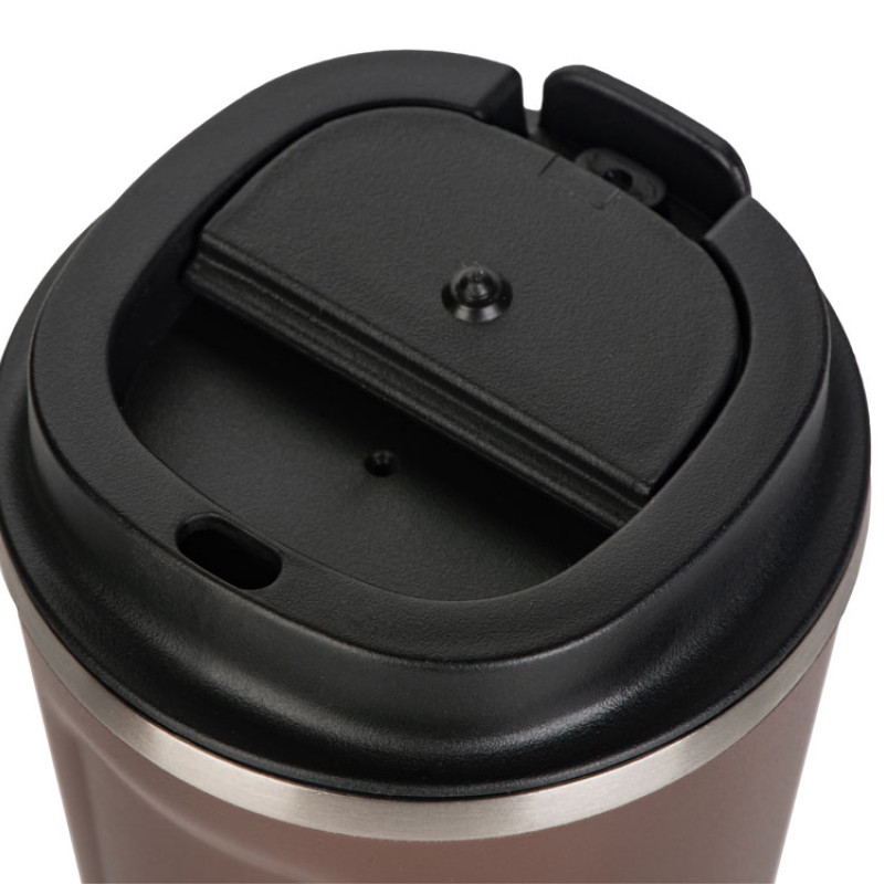 Термокружка CAFe COMPACT, 380 мл, коричневый