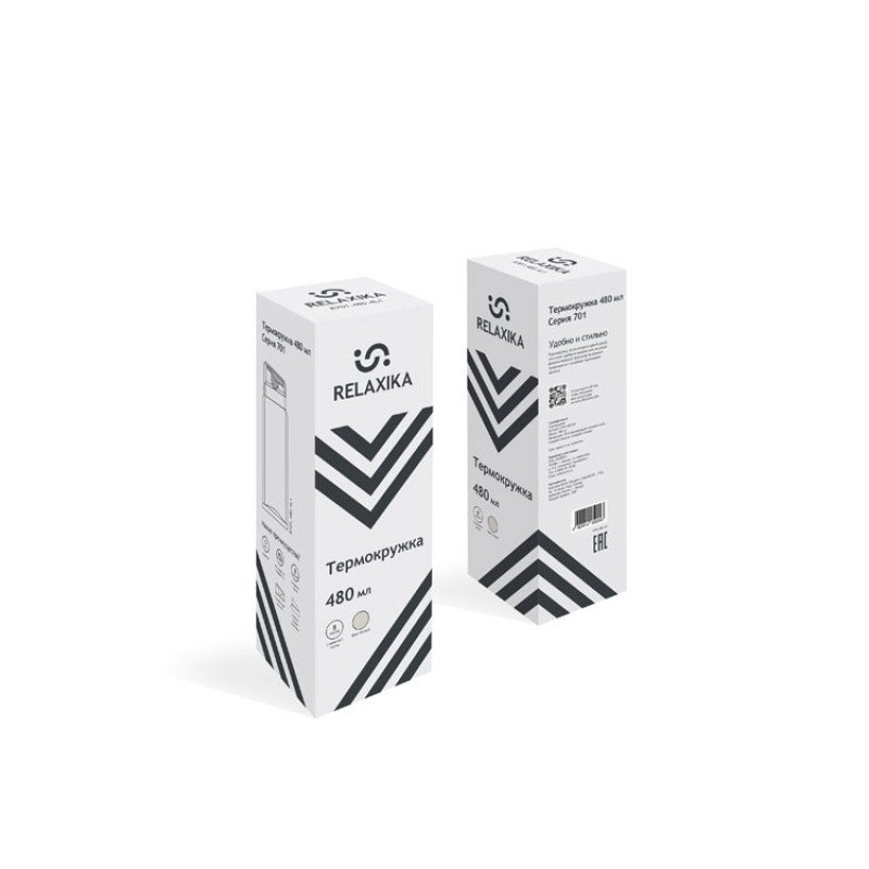 Термокружка Relaxika 701, 480 мл, белый