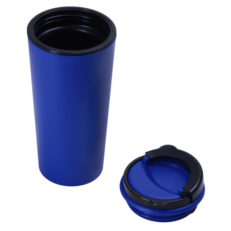 Стакан-тамблер Moment с кофейной крышкой, 350 мл, синий