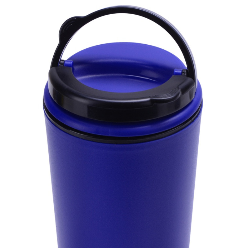 Стакан-тамблер Moment с кофейной крышкой, 350 мл, синий